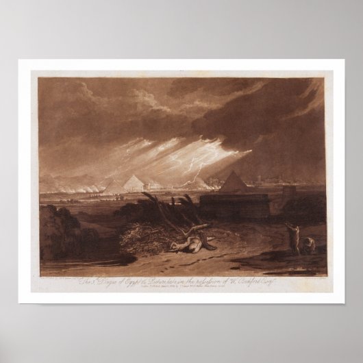 Poster La Cinquième Plaque d'Egypte, gravée par Charles T (Devant)