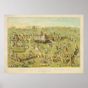 Poster La Cité antique de Jérusalem & Temple de Salomon