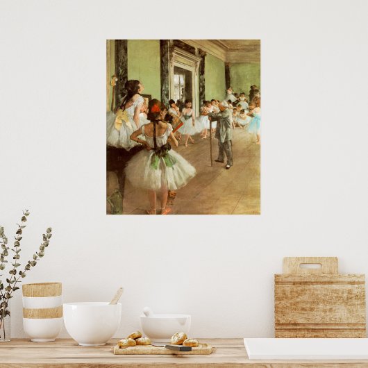 Poster La Classe de Danse by Edgar Degas (Cuisine)