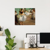 Poster La classe de danse, Peinture célèbre (Bureau à domicile)