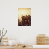 Poster "La clé d'or" Aquarelle John Bauer (Cuisine)