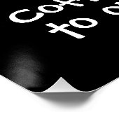 Poster La Clé Est Le Café (Coin)