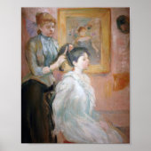 Poster La Coiffure | Berthe Morisot (Devant)