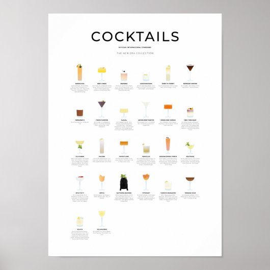 Poster La collection de cocktails New Era (Devant)