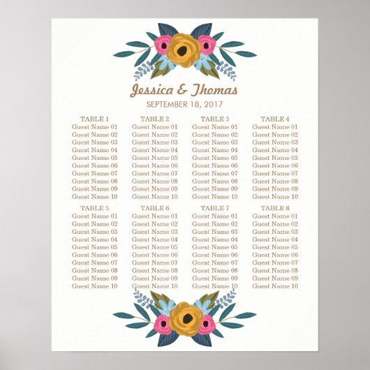 Poster La collection de Mariages blancs à couronne de fle (Devant)