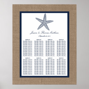 Poster La collection de mariages de la marine Starfish Bu