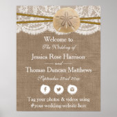 Poster La collection de mariages de plage de sable rustiq (Devant)