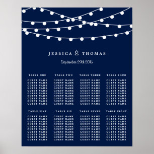 Poster La Collection Mariage Bleu Marine Lights