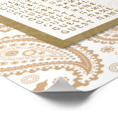 Poster La collection Mariage moderne de Paisley - Brown (Coin)