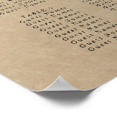 Poster La collection Rustique de Mariage Heart Tree Siège (Coin)