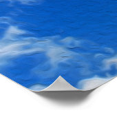 Poster La colombe blanche en vol (Coin)