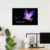 Poster La colombe de la paix (Bureau à domicile)