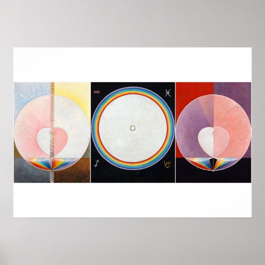 Poster La colombe, groupe IX par Hilma af Klint (Devant)