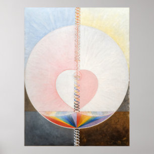 Poster La colombe, No 1, Hilma af Klint, Coeur