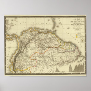 Poster La Colombie, Guyane française française