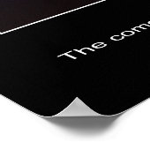 Poster La comète Hale-Bopp au coucher du soleil comme s.. (Coin)