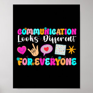 Poster La communication est différente pour chaque person