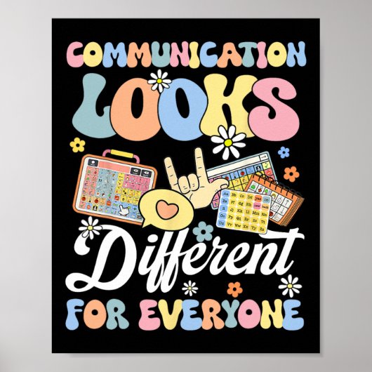 Poster La Communication Semble Différente Pour Tous L'Aut (Devant)