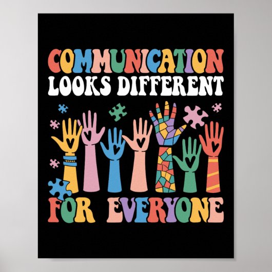 Poster La Communication Semble Différente Pour Tous L'Aut (Devant)