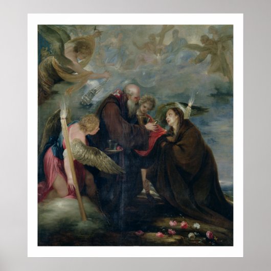 Poster La Communion de Ste Rose de Viterbe (La Vierge) (Devant)