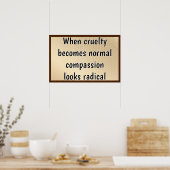 Poster La compassion semble radicale (Cuisine)