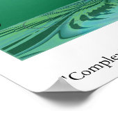 Poster La Complexité Tire Ses Orteils Au Chaos (Coin)