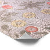 Poster La conception du papier peint de Daisy (Coin)