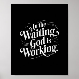 Poster La Confiance Divine Et La Motivation Dans L'Attent