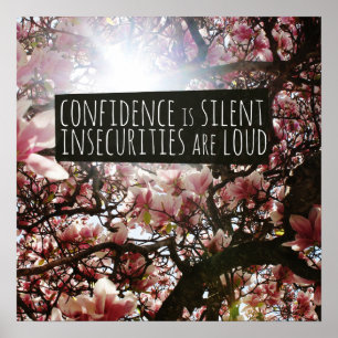 Poster La confiance est silencieuse Les incertitudes sont