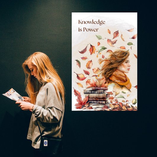 Poster La connaissance de l'aquarelle est source de puiss