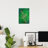 Poster La connaissance est léger Arabe Calligraphie Poste (Bureau à domicile)