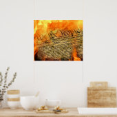 Poster La Constitution américaine en flammes (Cuisine)