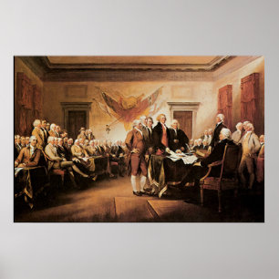 Poster La Constitution Américaine Imprimée
