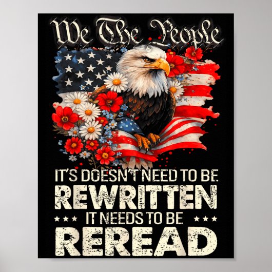 Poster La constitution du drapeau des États-Unis doit êtr (Devant)