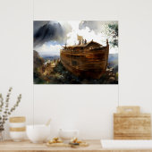 Poster La construction de l'arche de Noé (Cuisine)