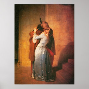 Poster La copie de baiser par Francesco Hayez