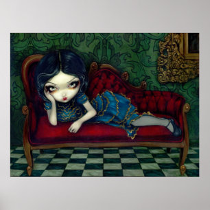 Poster La copie gothique d'art de victorian de sofa