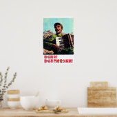 Poster La Corée Du Nord Chante Sur Notre Victoire ! Chino (Cuisine)