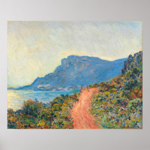 Poster La Corniche près de Monaco (1884) par Claude Mone