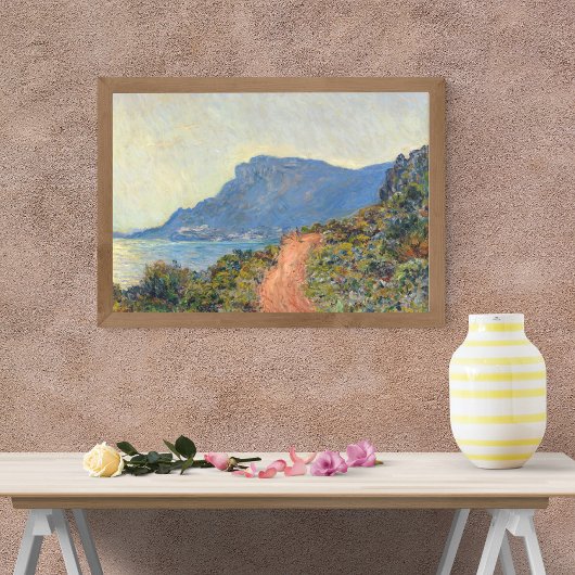 Poster La Corniche près de Monaco par Claude Monet