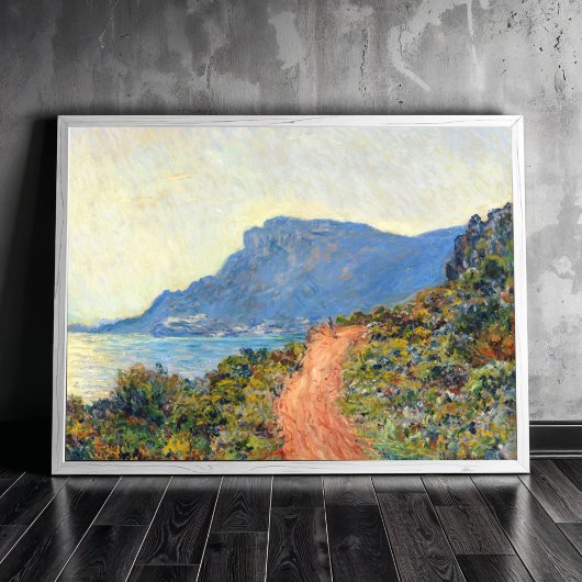 Poster La Corniche près de Monaco par Claude Monet