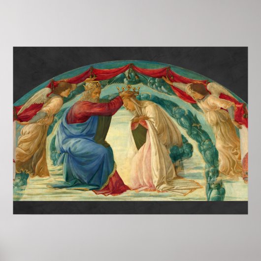 Poster La Coronation de Virgin by Filippino Lippi (Devant)