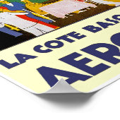 Poster La Côte Basque Par Avion (Coin)