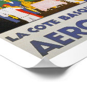 Poster La Côte Basque Par Avion (Coin)