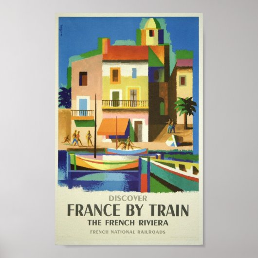 Poster La Côte d'Azur en train (Devant)