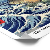 Poster La côte de Hota à Boshu par Ando, Hiroshige Ukiy (Coin)