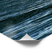 Poster La côte de la Lune nuageuse la nuit (Coin)