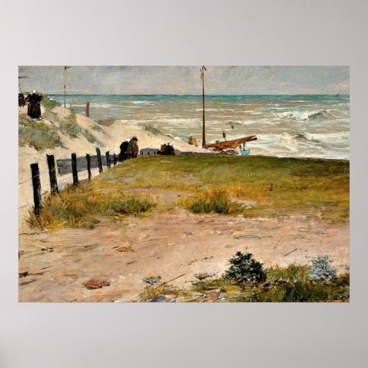 Poster La Côte des Pays-Bas, William Merritt Chase (Devant)