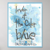 Poster La couleur bleue (Devant)