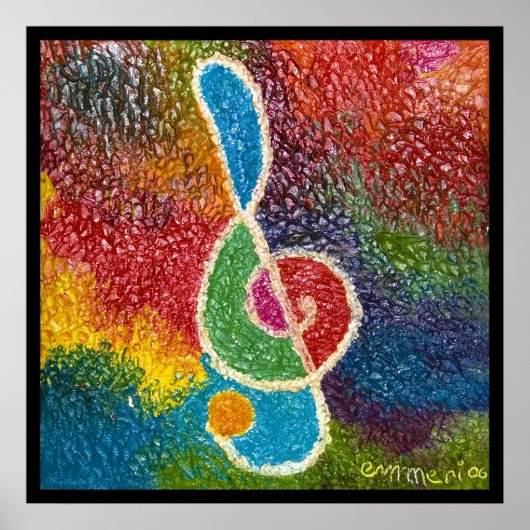Poster la couleur de la musique (Devant)